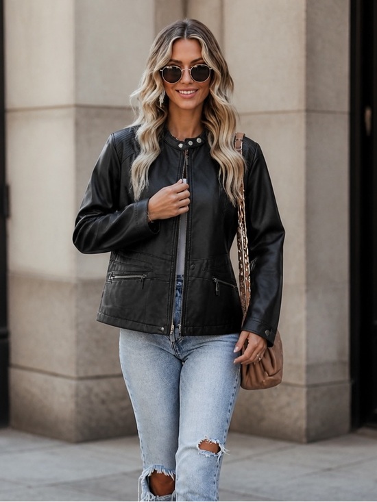 Apt. 9 Jackets & Blazers - Apt 9 Classic Black  Jacket -Zip Front Coat